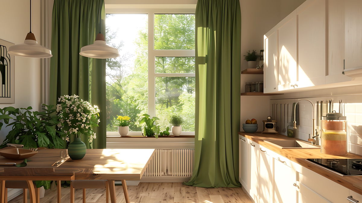 Электрошторы для кухни